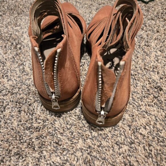 Free People Lost Valley Ankle Booties Brown 36/5.5-6 - Picture 5 of 8